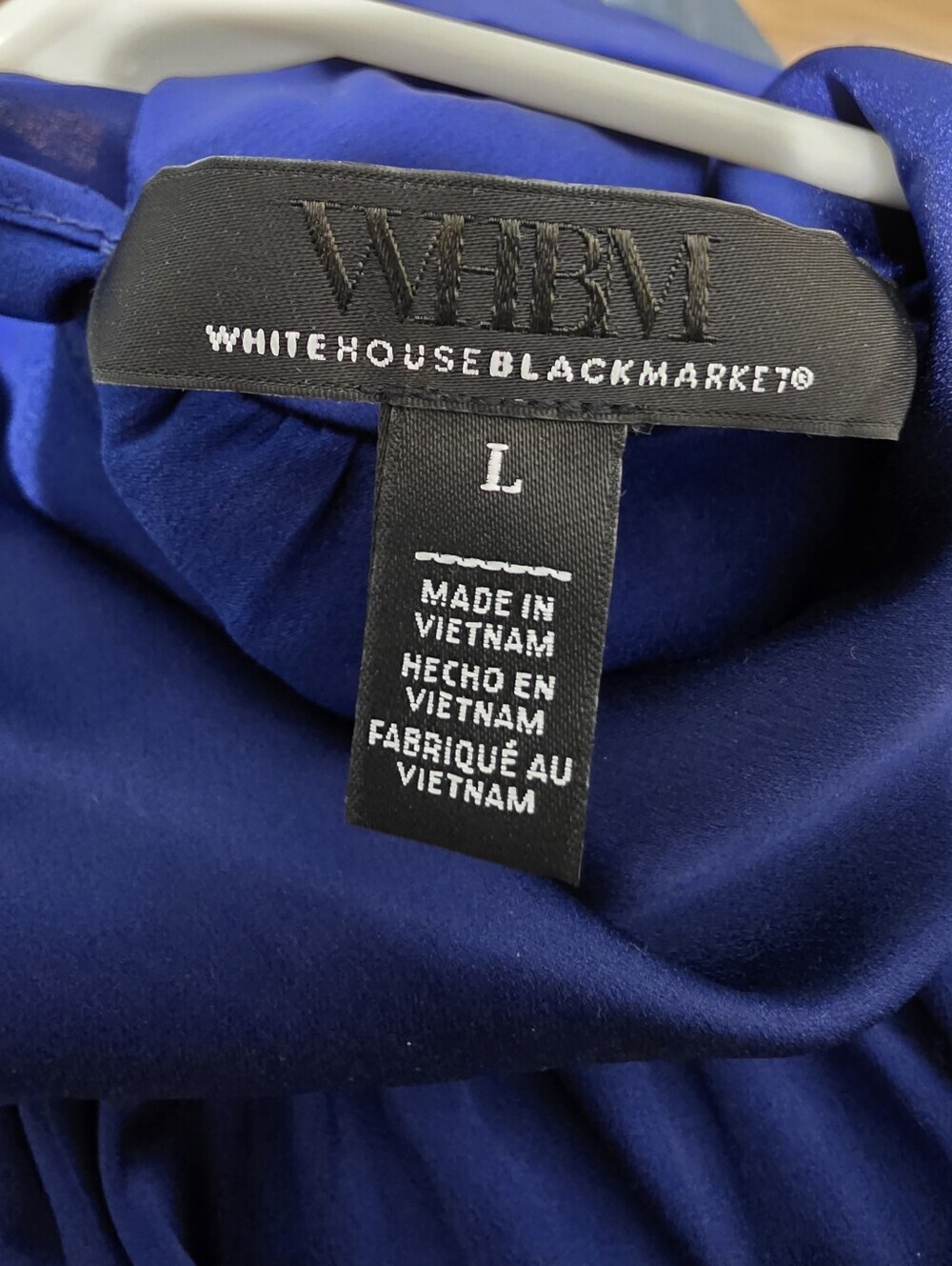 White House Black Market Sleeveless Mock Neck Tank - Blue - Picture 7 of 7
